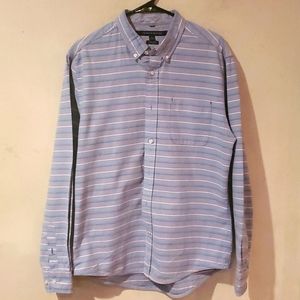 Men's Tommy Hilfiger blue button down shirt